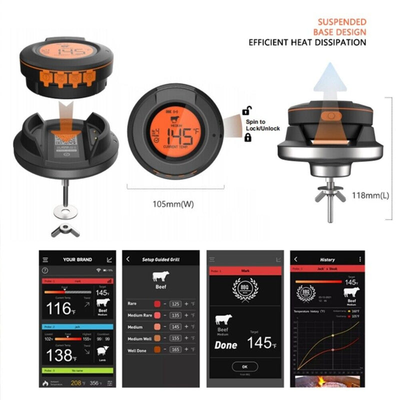 Kamado X Smart Wireless BBQ Thermometer